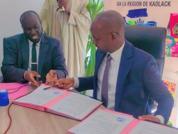 Signature de la convention de financement de 500 millions FCFA au profit du Réseau des m Groupements des Femmes de Développement de Kaolack
